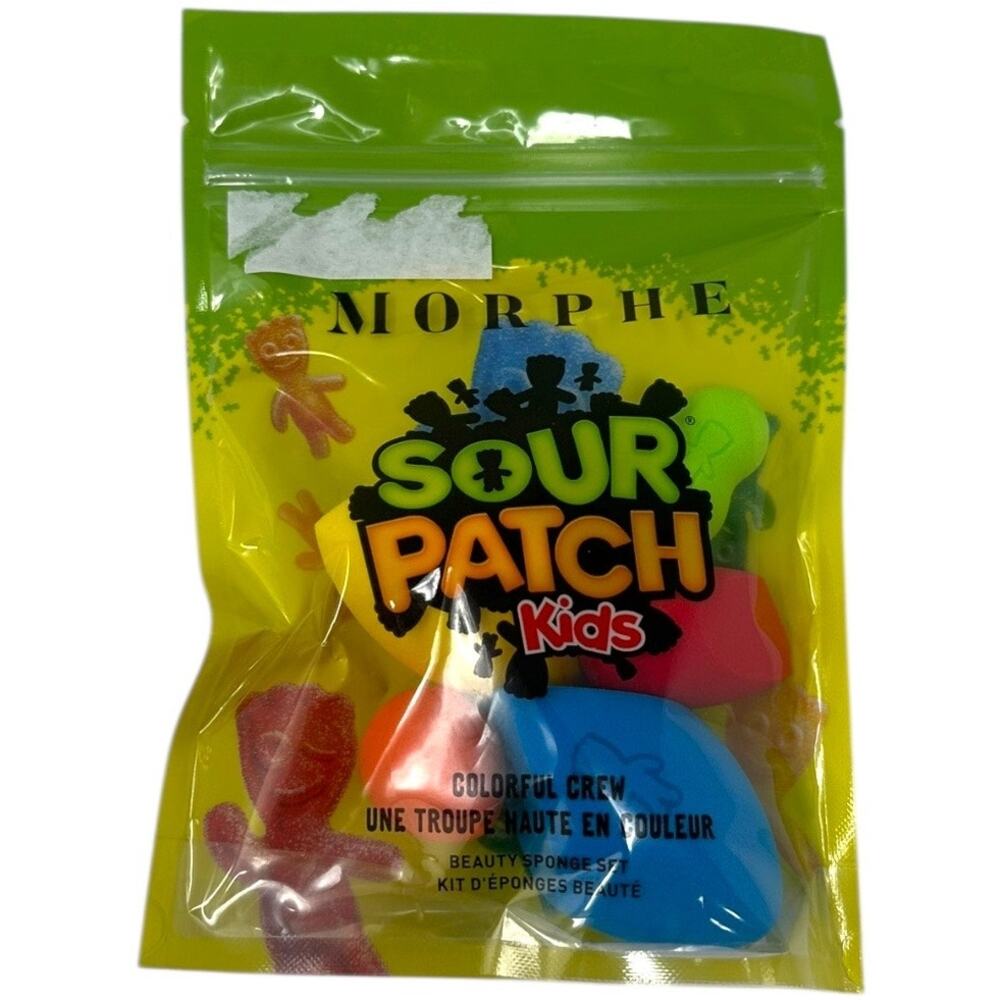 NEW Morphe x Sour Patch Kids Colorful Crew Beauty Sponge Set